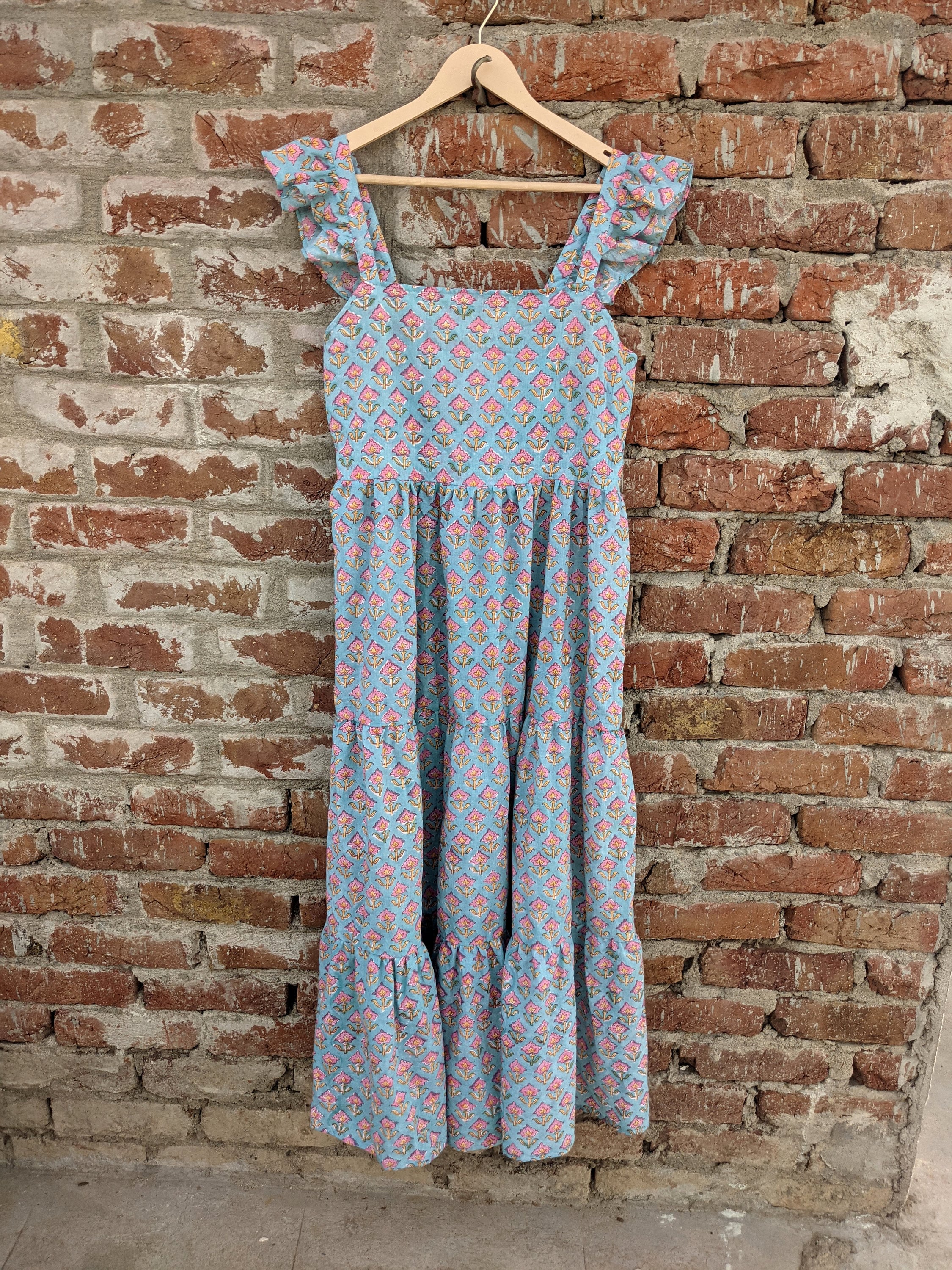 Hand Block Printed Dress Block Print Dress Indian Tunics Etsy