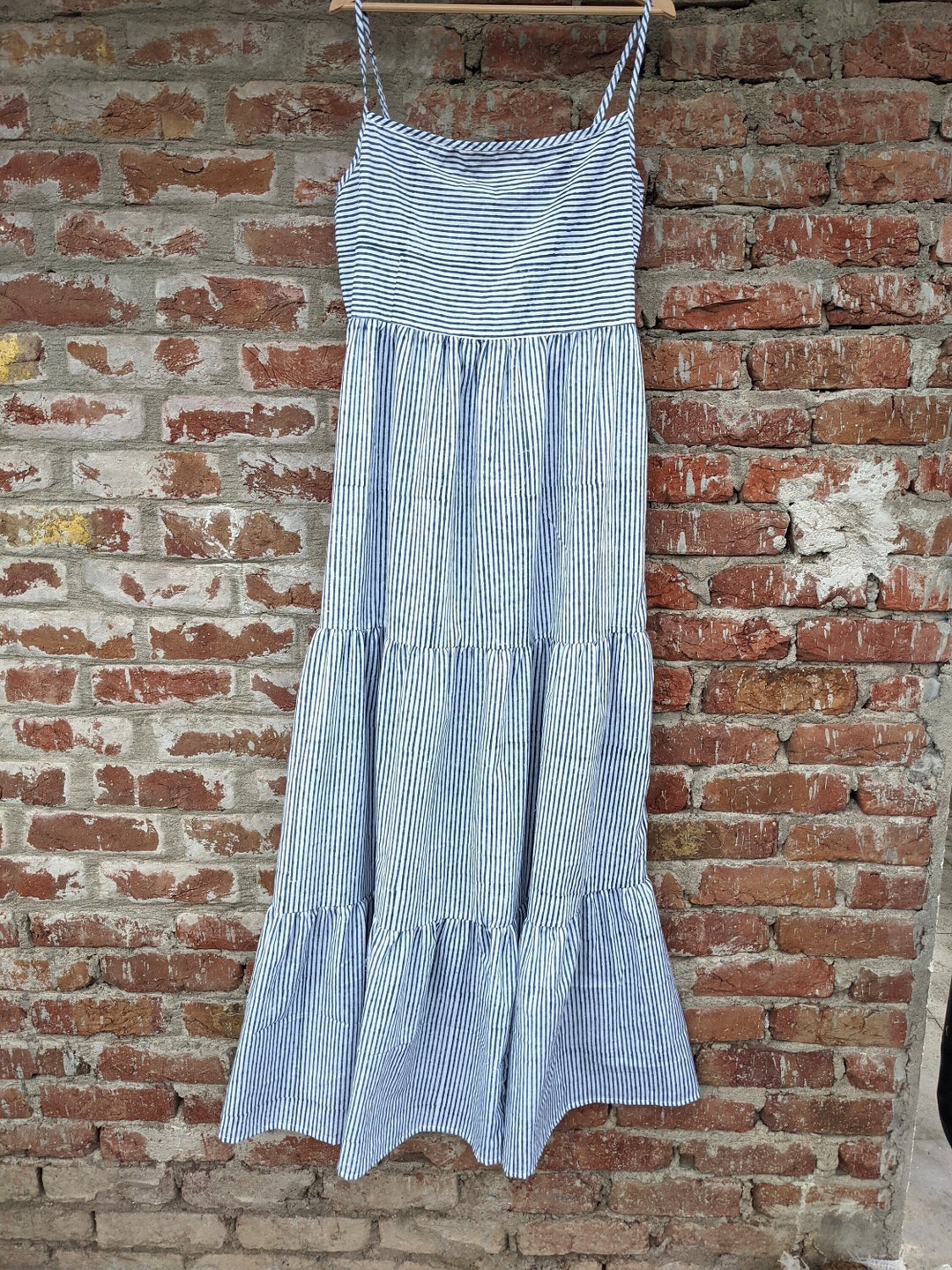 Vanika Hand Block Print Cotton Long A-Line Dress