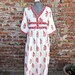 Hand Block Printed Dress, Block Print Dress, Indian Tunics, Hand Printed Dress, Indian Cotton Long Gown, Indian Cotton Dress, Printed Dress 