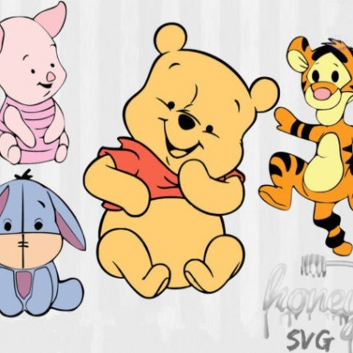 Bebe Winnie Lourson Et Ses Amis Bebe Winnie Le Pooh Clipart Etsy