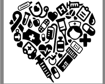 Free Free 270 Love Svg Nurse SVG PNG EPS DXF File