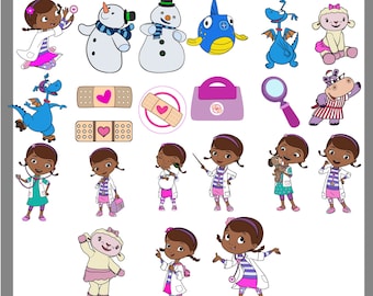 Doc Mcstuffins Svg,Kid Svg, Girl Svg, Birthday Party Svg, Mcstuffins, Svg, Png, Eps, Dxf