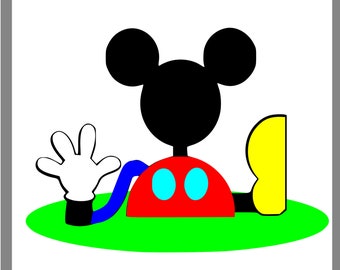 Download Mickey Mouse Clubhouse clipart vector. INSTANT DOWNLOAD | Etsy