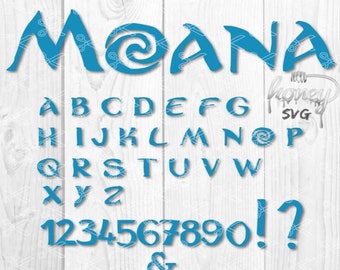 moana letter etsy