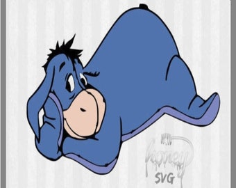 Ihn SVG, Ihn Clip Art, Ihn SVG-Dateien für Silhouette Cameo oder Cricut, Vektor, Clipart, svg Dateien, Winnie Puuh, eeyore svg, print