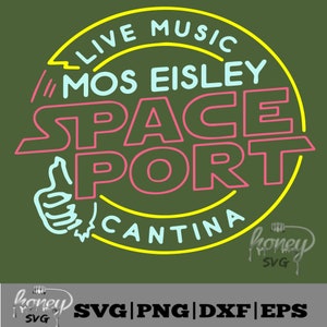 Archivo de corte de Star Wars Mos Eisley Cantina svg,dxf,png,eps