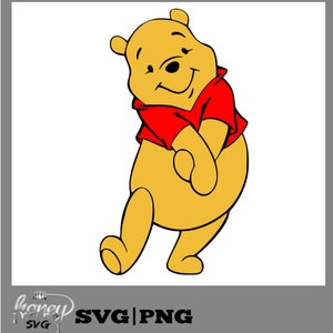 Winnie the Pooh SVG, Winnie the Pooh Clip Art, Pooh Digital Download for Silhouette Cameo or Cricut, vector, clipart, svg files, pooh bear