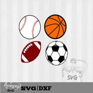 Sports SVG, Baseball svg, Basketball svg, football svg, soccer svg, sports balls, svg cut, svg files for silhouette cameo, cricut explore