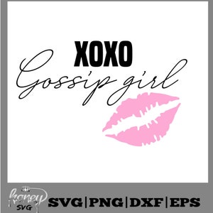 XOXO Gossip Girl svg, Make-up svg, Mascara, Beauty-Svg, svg, eps, dxf, png, make-up-tasche, salon, Beauty