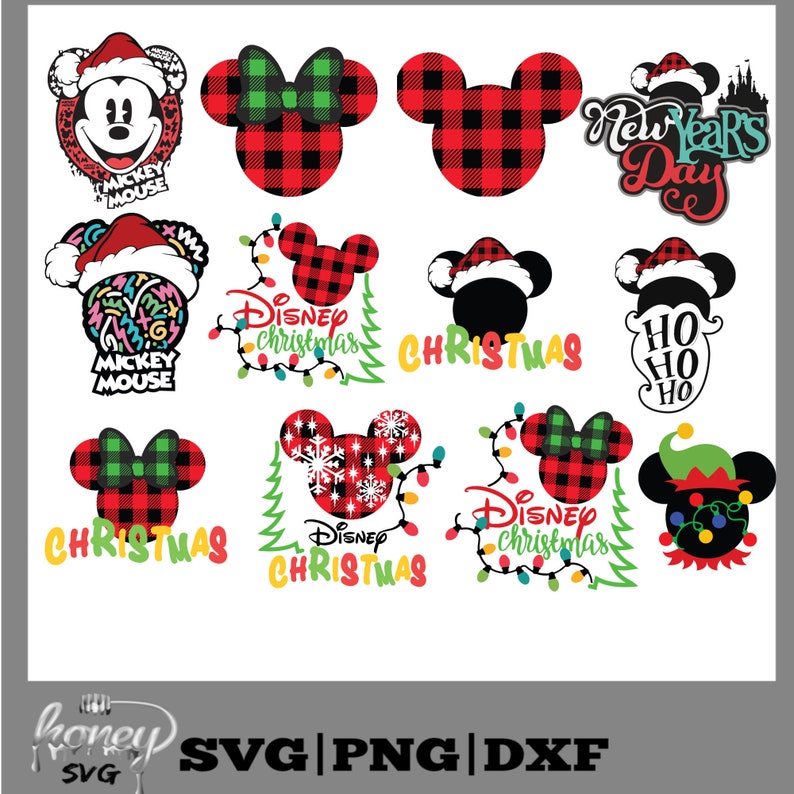 Download Disney Navidad Svg Mickey Svg Minnie Svg Navidad Svg | Etsy