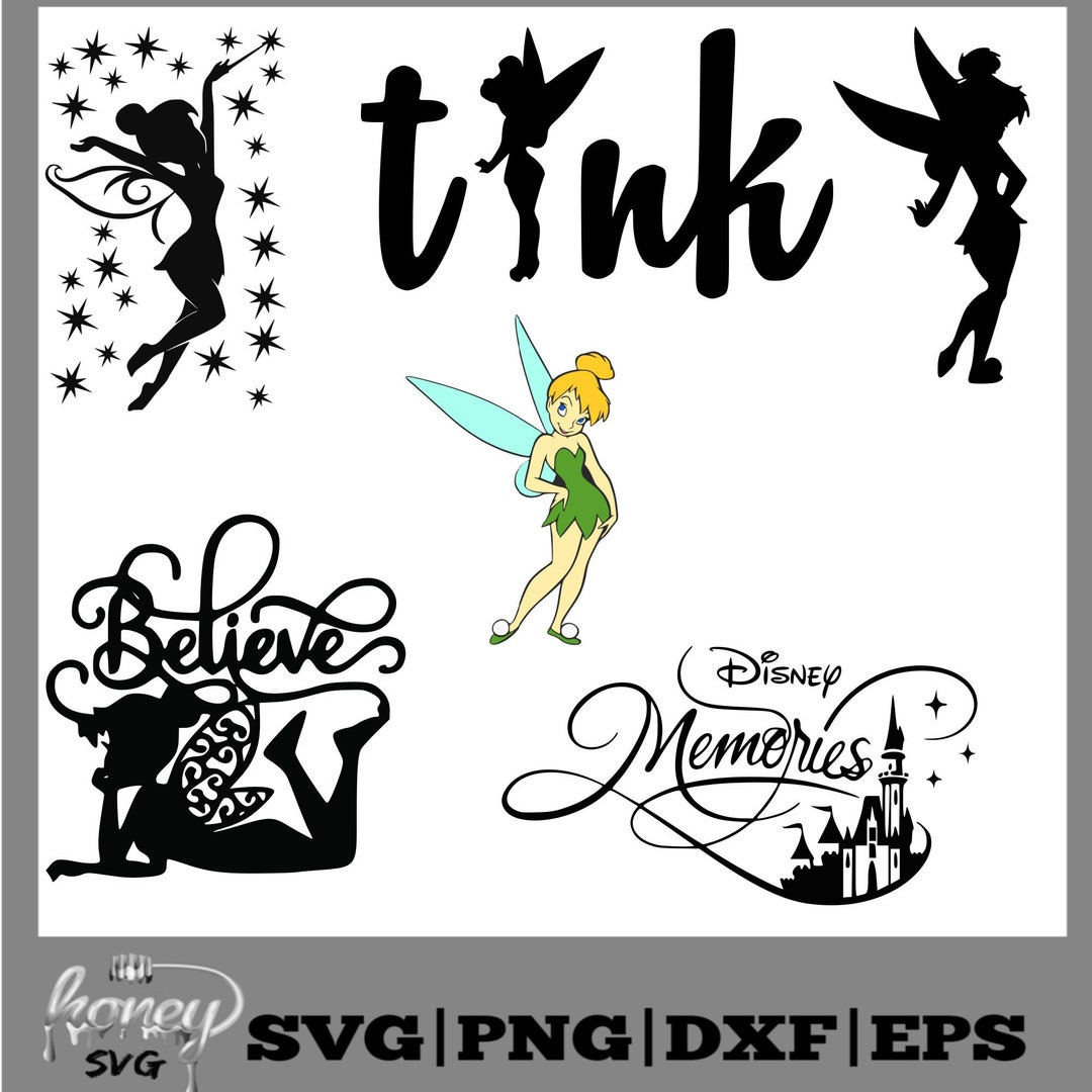 Tinkerbell SVG Tinkerbell Cut File Tinkerbell Silhouette - Etsy
