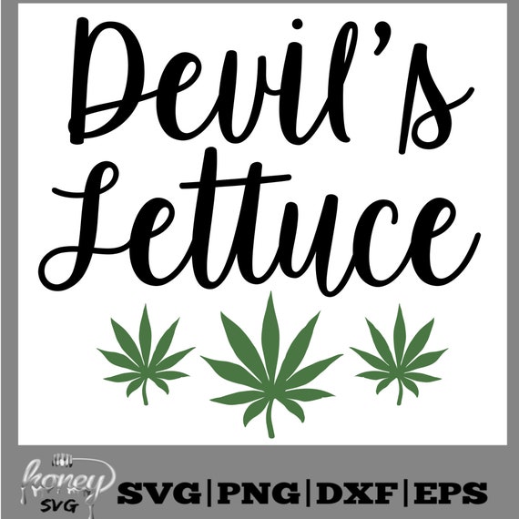 Devil's Lettuceweed Svg Dxf Png Eps Cut Files Etsy