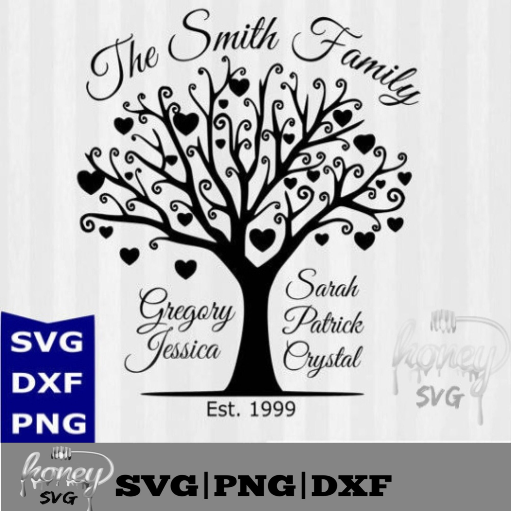 Download Tree Silhouette Svg Tree Svg Cutting Templates Commercial Etsy