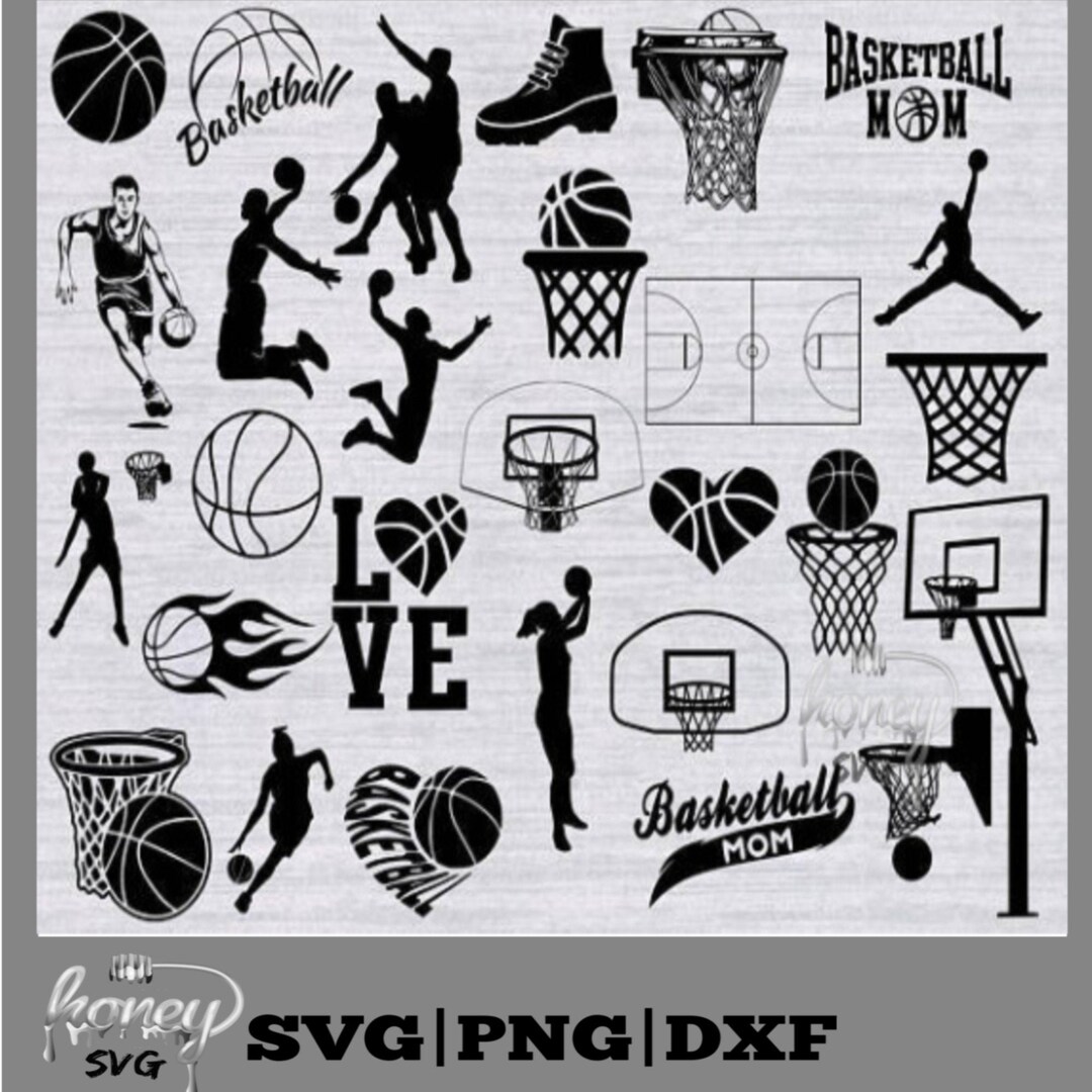 Basketball SVG, Basketball Clipart,basketball Silhouette, Basketball ...