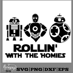 Star Wars Svg, Eps, Png, Dxf, Arquivos Cortados, R2D2, C3PO