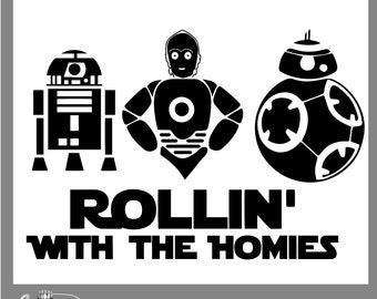 Star Wars Svg, Eps, Png, Dxf, Cut Files, R2D2, C3PO