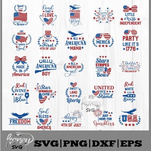 Paquete SVG del 4 de julio – SVG del 4 de julio – SVG del 4 de julio