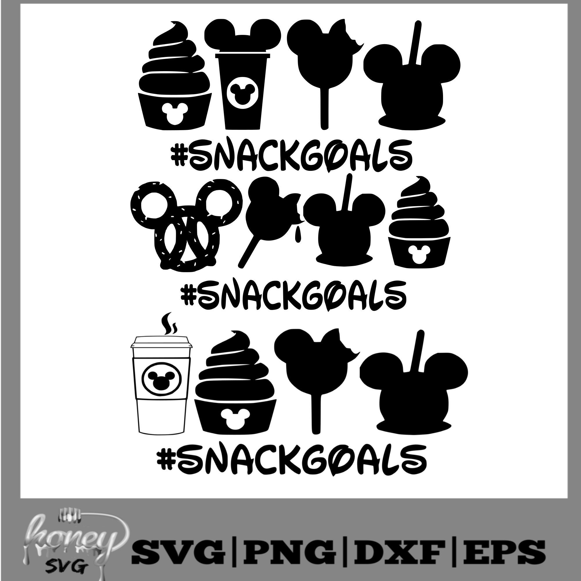 Disney Snack goals SVG Disney svg dxf and png file instant download