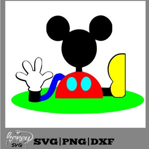 Svg Mickey Mouse, mickey mouse SVG, clipart clubhouse mickey mouse, fichiers svg, club house mickey mouse, camée silhouette, cricut