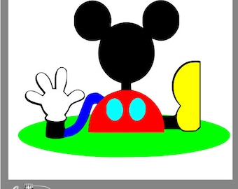 Mickey Mouse svg, mickey mouse SVG, mickey mouse clubhouse clipart, svg files, mickey mouse club house, Silhouette Cameo, cricut