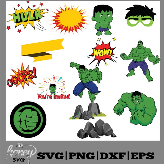 Download Hulk Svg Bundle Hulk Mask Diy Invitation T Shirt Design Etsy