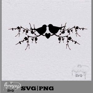 Lovebirds Clip Art, Liebesvögel SVG, küssende Vögel, Hochzeitsdeko, Hochzeit svg, Hochzeit, Jahrestag, Vogel svg, Silhouette Cameo, Cricut