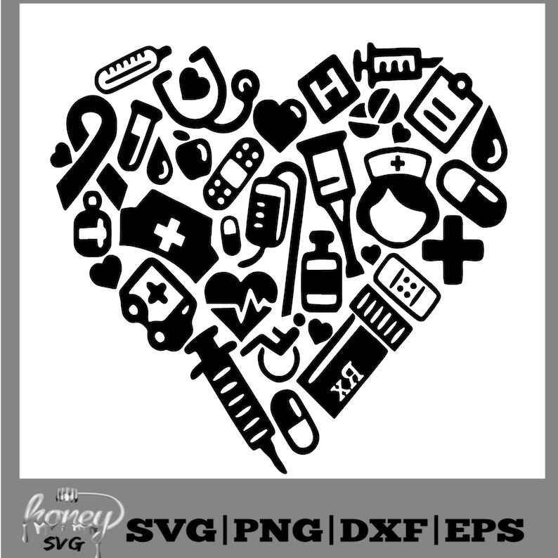 Download Nurse Hearth Svg Nurse Heart Svg Nurse Love Svg Svg Eps | Etsy