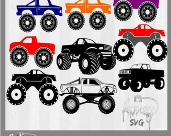 Monster truck SVG Files, Monster truck svg, Monster truck clipart, vector, svg files for silhouette, cricut, transportation,  svg