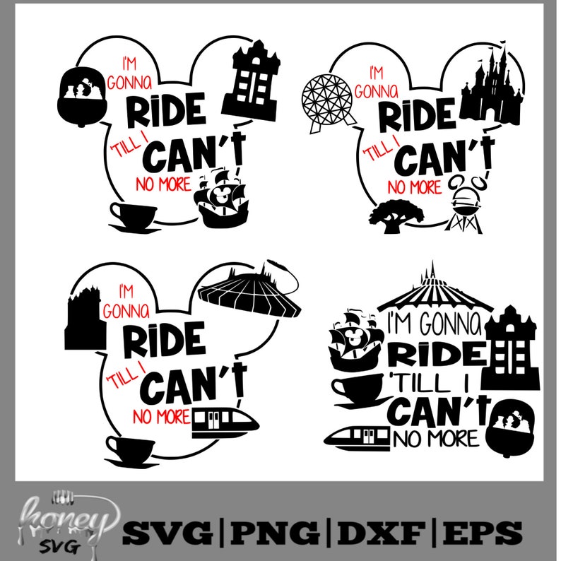 Download I'm Gonna Ride Til I Can't No More svg Disney Rides | Etsy