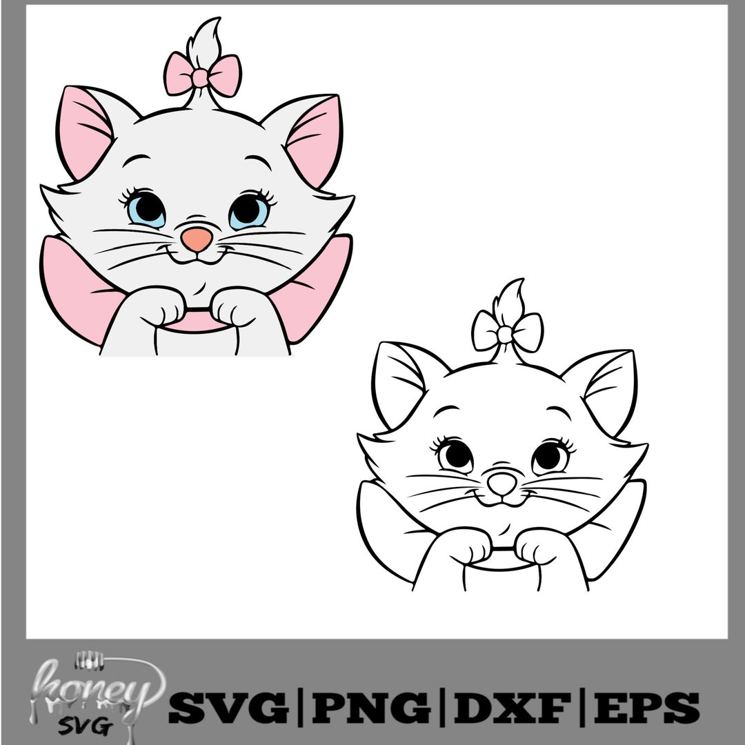 Marie the Cat Svg Aristocats svg Cat Svg Disney Svg Marie Etsy España