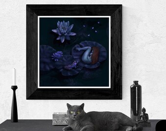 Impresión artística mural Giclée - Pintura surrealista - Abandonado