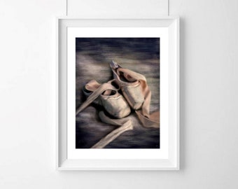 Impresión artística de ballet para pared en giclée: Los zapatos