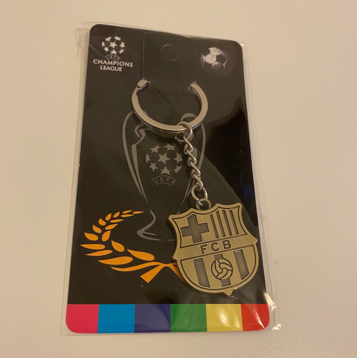 Barcelona Football Club Keychain FCB Etsy