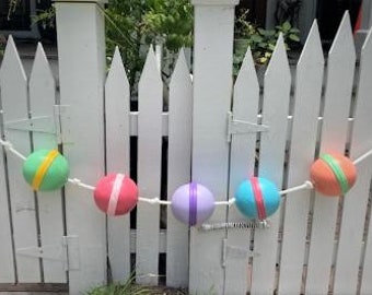 Key West Tropical Lobster Buoys - Brights and Pastels - Hand Painted Strand of 5