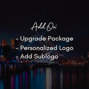 Paquete de actualización adicional, agregar sublogotipo, personalizar logotipo, personalizar membrete, servicios de diseño personalizados