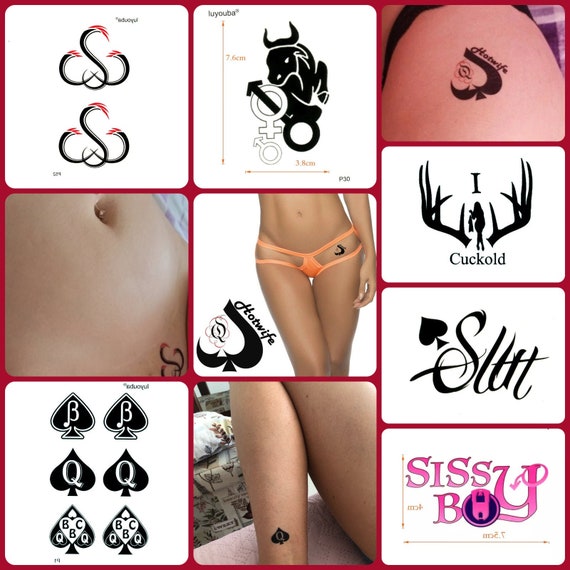 Temporary Tattoos for Cuckold Sex Sluts Hot Wifes photo photo