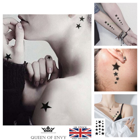 Stars Temporary Waterproof Tattoo Body Women Men Boy Children - Etsy Ireland Stars Temporary Waterproof Tattoo Body Women Men Boy Children - Etsy Ireland