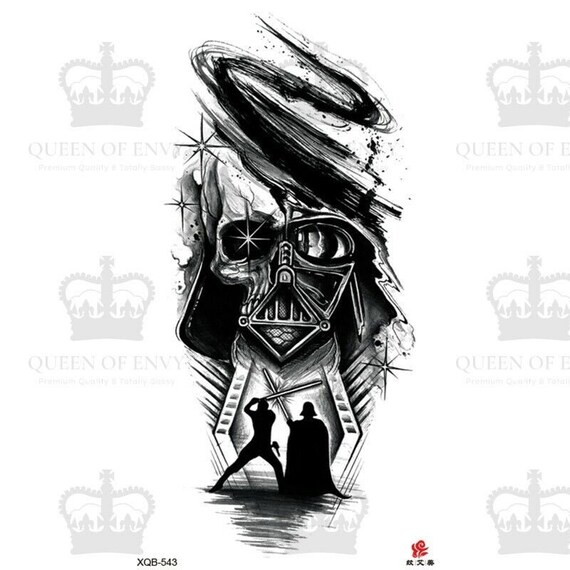 Star Wars Luke Darth Vader Temporary Tattoo Fake Sticker - Etsy Israel