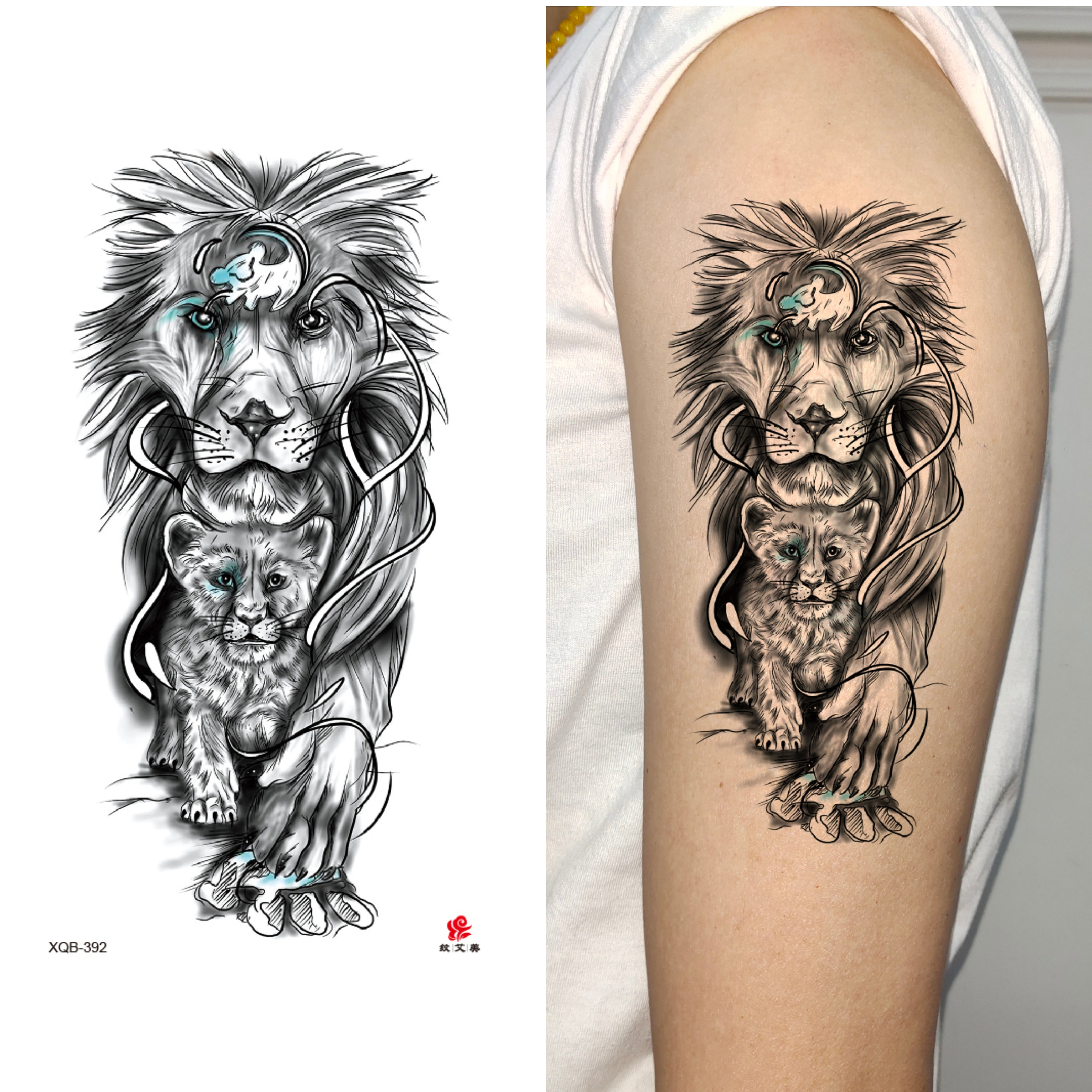 15 Best Lion and Cub Tattoo Collection of 2021