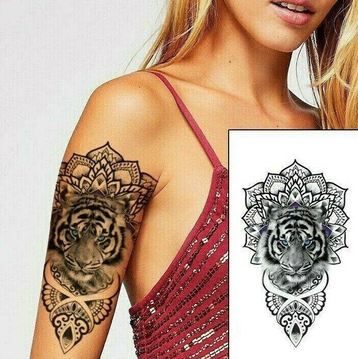 DETAILED Blue Eye Tiger Flower Temporary Press on Tattoo - Etsy UK DETAILED Blue Eye Tiger Flower Temporary Press on Tattoo - Etsy UK