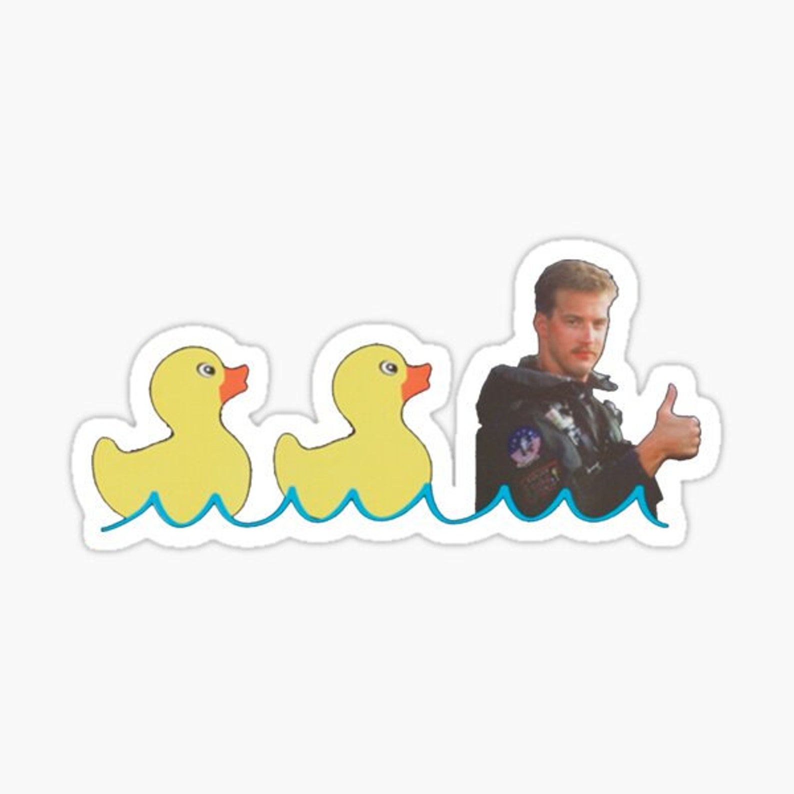 Top Gun duck duck goose funny Maverick Tom Cruise Sticker Etsy