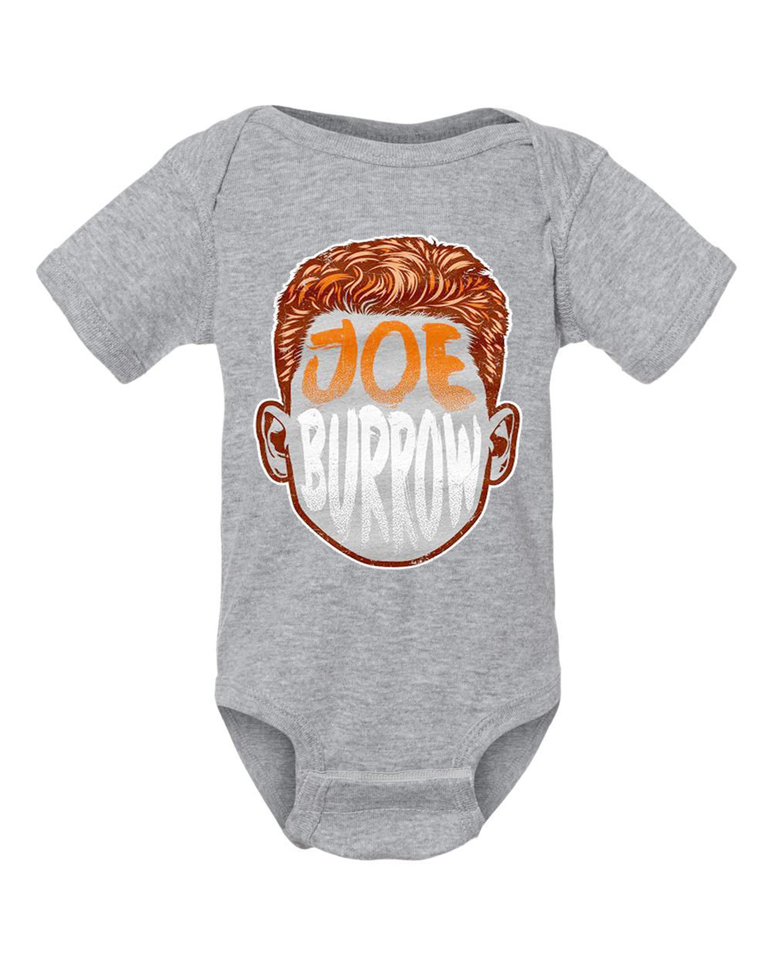 Joe Burrow Head Baby Onesie Cincy Joey B Gray bengals infant Etsy