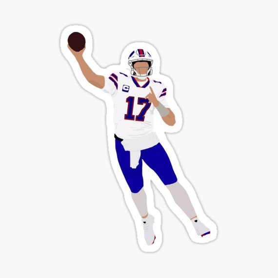 Josh Allen Bills sticker decal All in For Allen funny decal Etsy