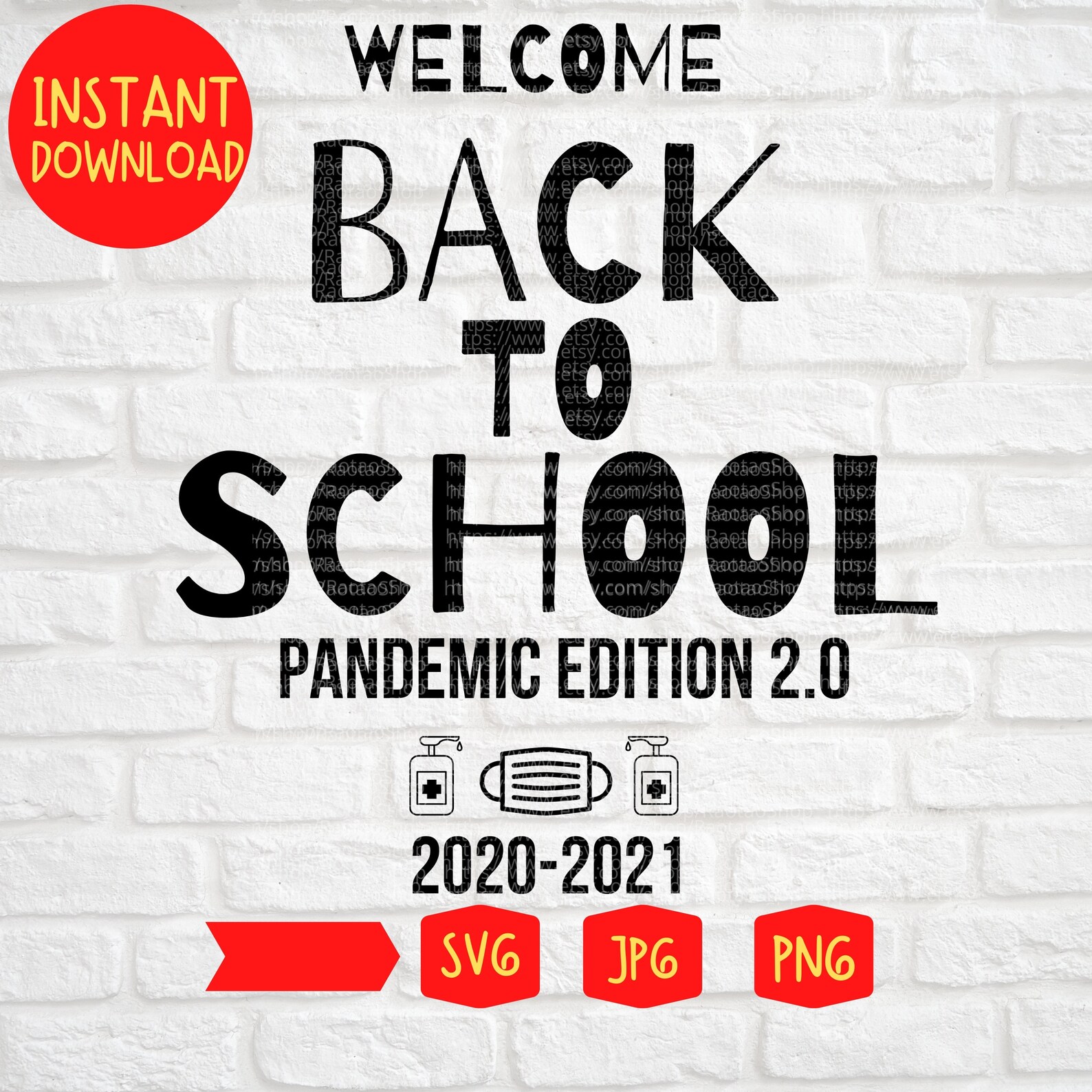 Download Welcome Back to School Pandemic Edition 2.0 SVG / Teacher ...