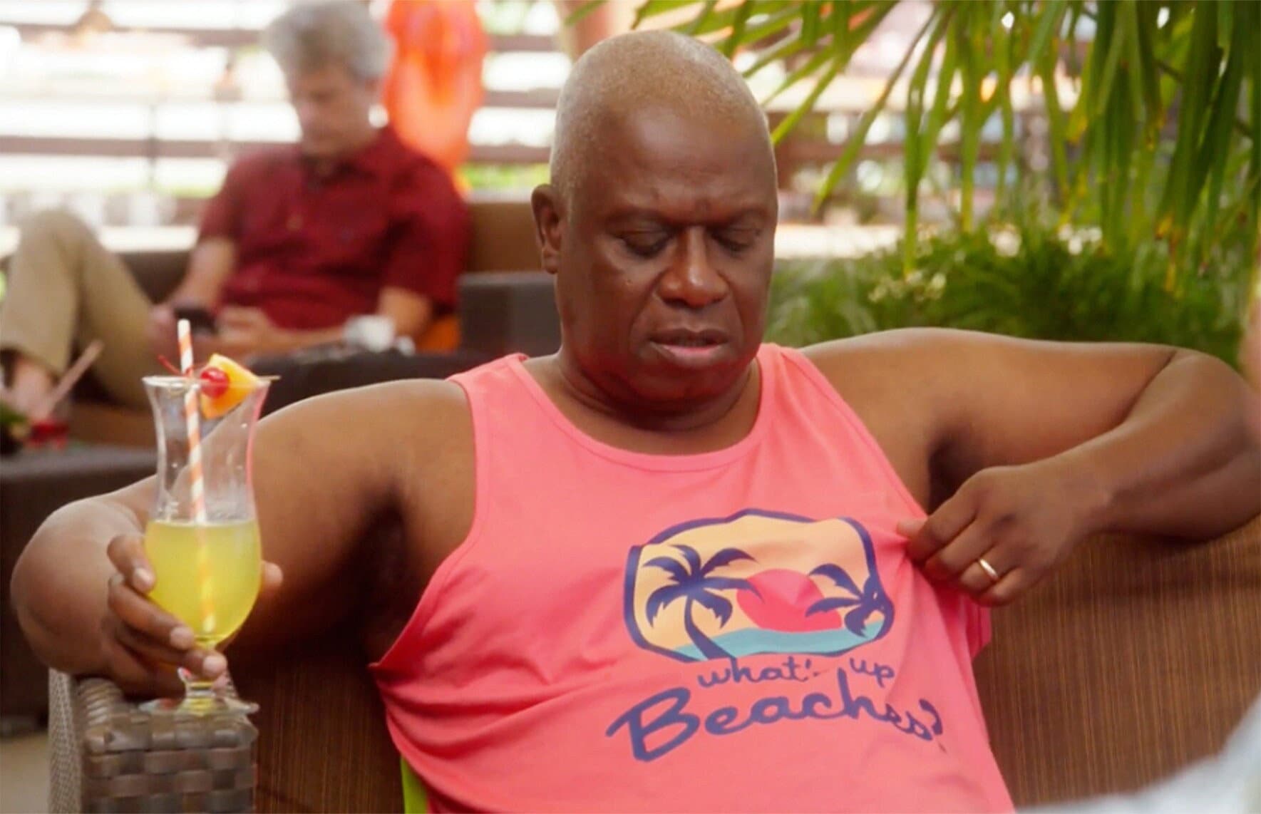 Whats up Beaches Tank Top Jersey - Brooklyn 99 Captain Holt