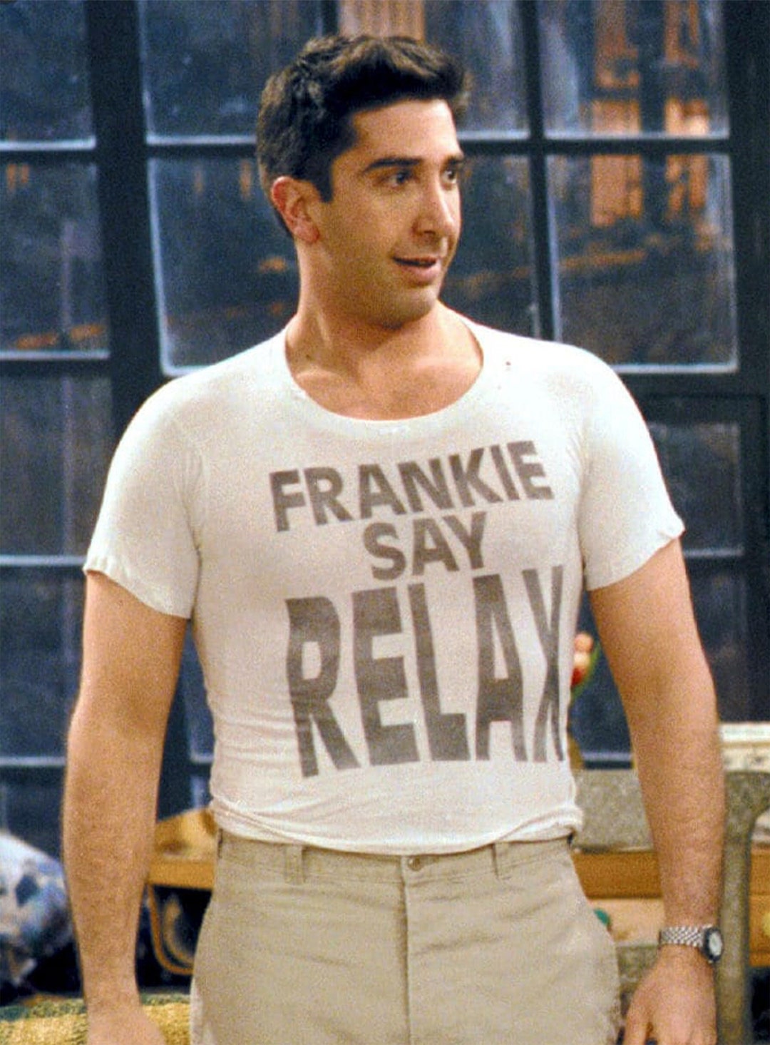 Buy Frankie Say Relax Shirt Friends Ross Geller T-shirt