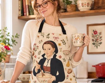 Tablier de cuisine Katie Luther - Cadeau de cuisine luthérienne Katharina von Bora, épouse de la Réforme