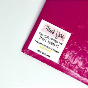 Thank You For Supporting My Small Business Sticker, Personalized Thank You Sticker, Small Business Sticker, Package Label