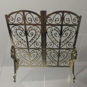 Dollhouse Miniature 1:12 Ornate Fireplace Screen