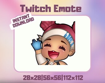 1x Twitch Hi Emote Apex Lifeline Chibi